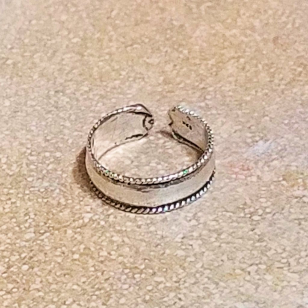 Toe Ring Sterling Silver  Adjustable